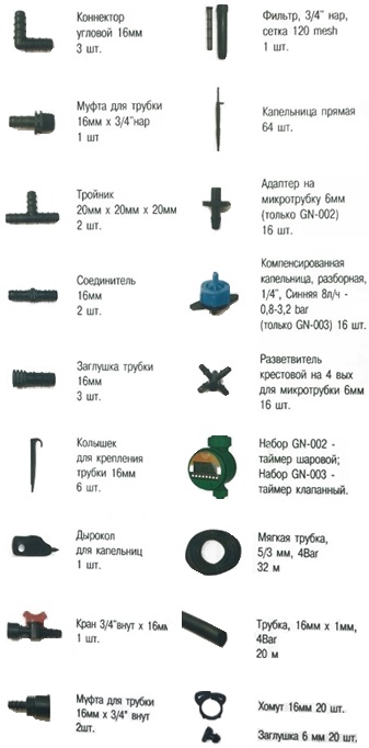Набор капельного полива Green Helper GN-003Набор капельного полива Green Helper GN-003