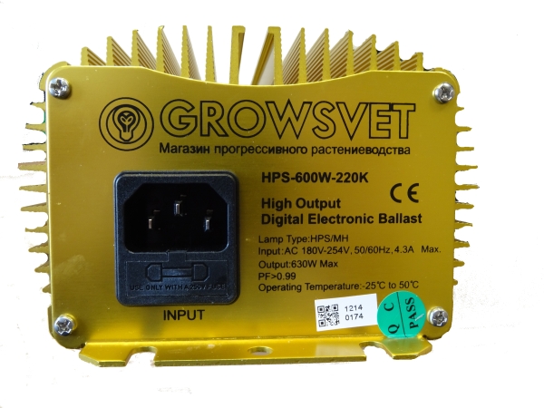 ЭПРА Growsvet 600 GoldЭПРА Growsvet 600 Gold