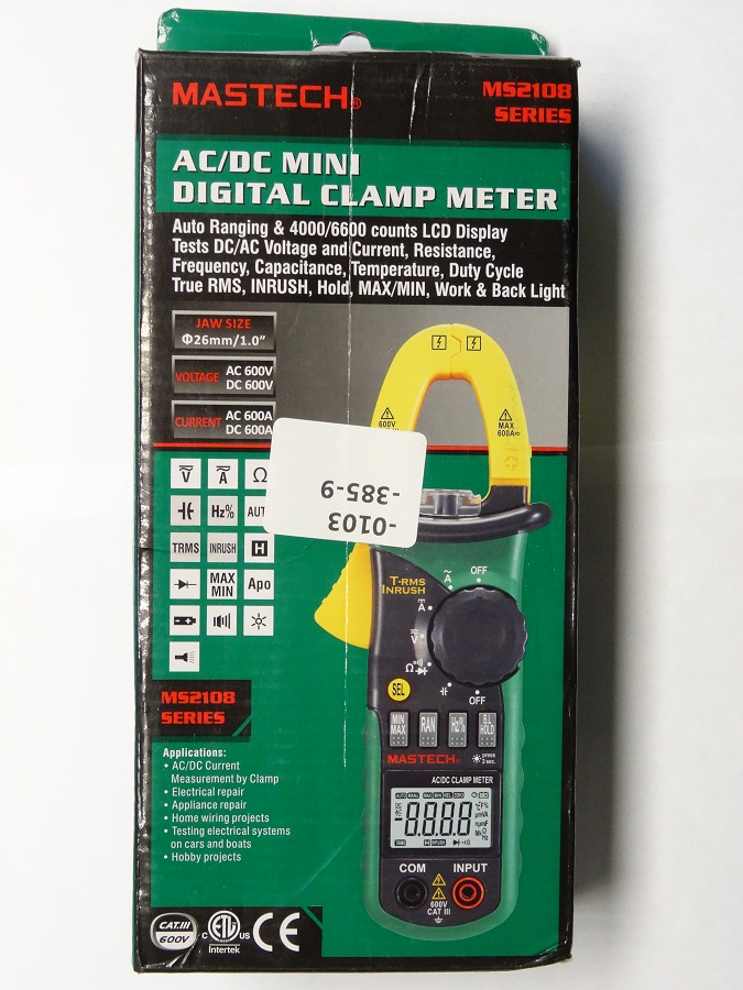Мультиметр - клещи Mastech MS2108AМультиметр - клещи Mastech MS2108A