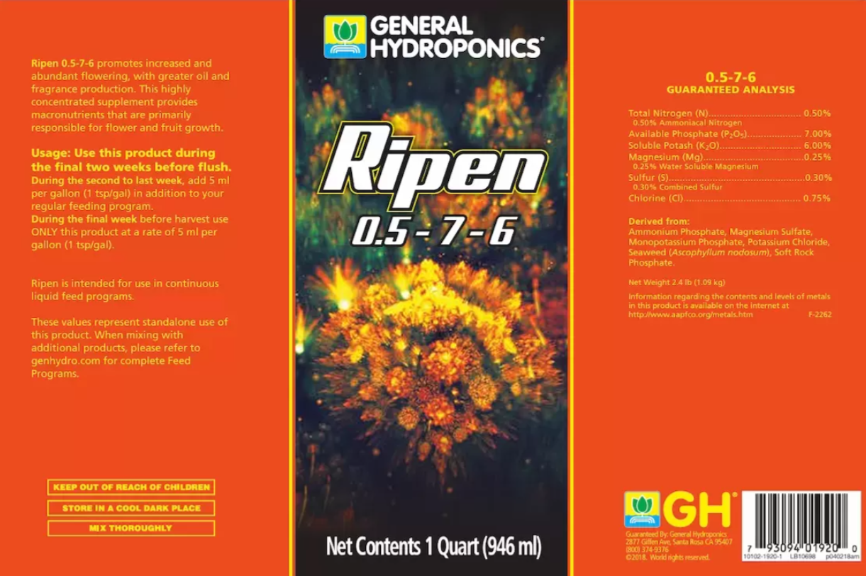 Финализатор цветения GH Ripen 946 млФинализатор цветения GH Ripen 946 мл