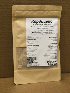 Кордицепс (микс мицелий+плодовые тела) 100 грКордицепс (микс мицелий+плодовые тела) 100 гр