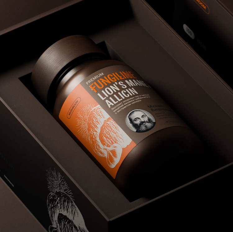 Ежовик гребенчатый LION’S MANE + ALLICIN •100 капсулЕжовик гребенчатый LION’S MANE + ALLICIN •100 капсул