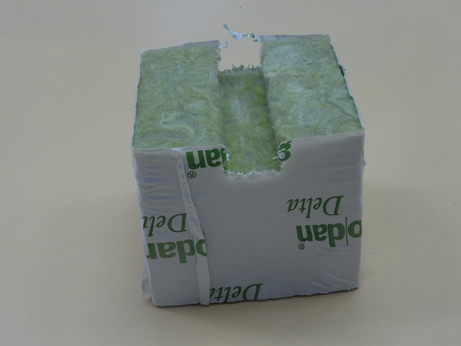 Кубик минераловатный Delta Grodan 75х75х65 под пробкуКубик минераловатный Delta Grodan 75х75х65 под пробку