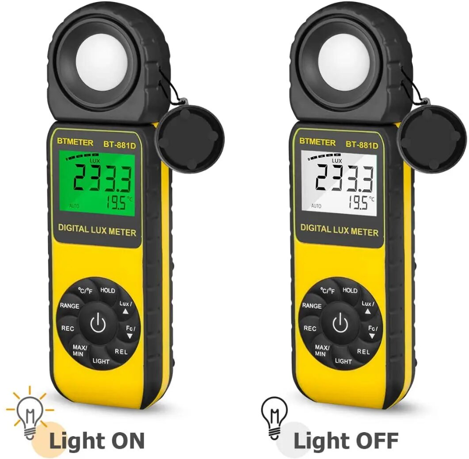 Цифровой измеритель освещенности BTMETER BT-881DЦифровой измеритель освещенности BTMETER BT-881D