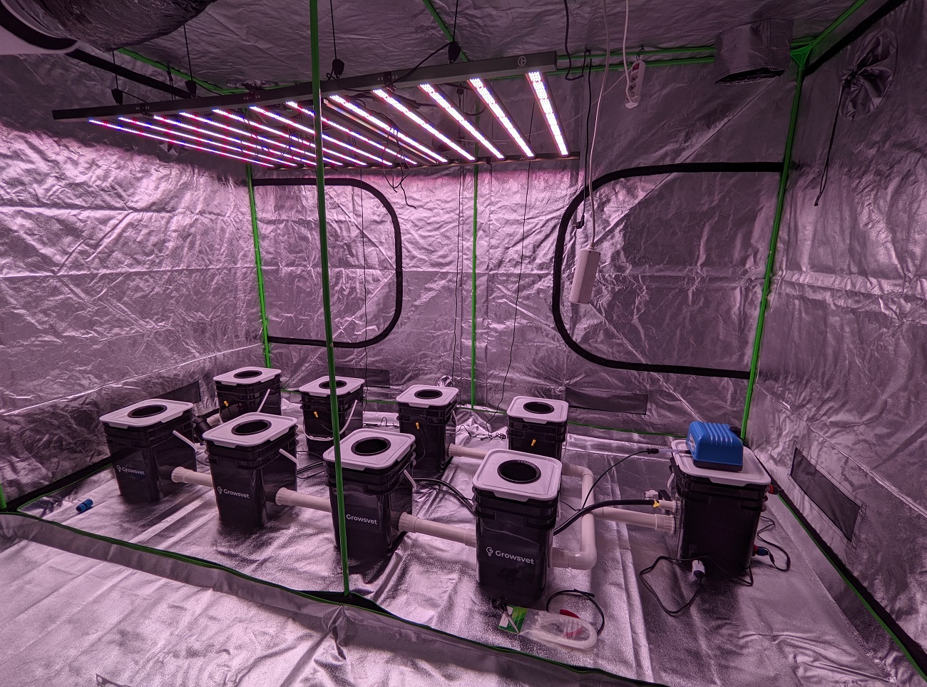 Гидропонная система DWC Rdwc Growsvet 8 PROГидропонная система DWC Rdwc Growsvet 8 PRO